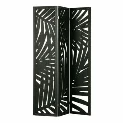 Woood Paravents Paravent Exotique En Bois Mélangé Noir