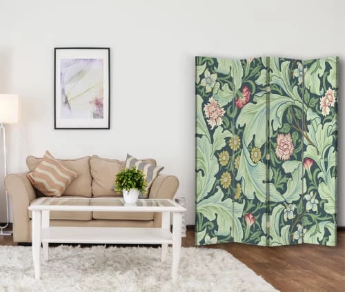 Legendarte Paravents Paravent Floral Wallpaper - William Morris 145x180cm (4 Volets) 4 Legendarte Paravents Paravent Floral Wallpaper - William Morris 145x180cm (4 Volets) – Image 2