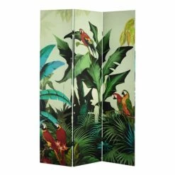 Maisons Du Monde Paravents Paravent Imprimé Tropical L 121 Cm