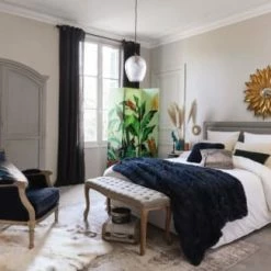 Maisons Du Monde Paravents Paravent Imprimé Tropical L 121 Cm 9 Maisons Du Monde Paravents Paravent Imprimé Tropical L 121 Cm -Meubles d'appoint Soldes paravent imprime tropical l 121 cm 1000 14 10 154867 5