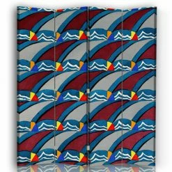 Legendarte Paravents Paravent Kunstgewerbliche Schmuckformen - C. Stoll 145x180cm