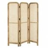 MACABANE Paravents Paravent Marron Bois De Manguier Et Cannage Couleur Naturelle