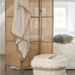 Meubles & Design Paravents Paravent Moderne Rotin Naturel -Meubles d'appoint Soldes paravent moderne rotin naturel 1