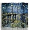 Legendarte Paravents Paravent Nuit Étoilée Sur Le Rhone - Van Gogh Cm 180x170 (5 Volets)