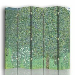 Legendarte Paravents Paravent Rosiers Sous Les Arbres - Gustav Klimt Cm 180x170 (5 Volets)