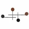 Maisons Du Monde Portemanteaux Et Patères Patère 4 Crochets En Métal Et Bois Noir Et Brun -Meubles d'appoint Soldes patere 4 crochets en metal et bois noir et brun 1000 15 15 227237 1