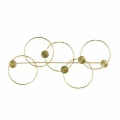 Maisons Du Monde Portemanteaux Et Patères Patère 5 Crochets En Métal Doré Et Laiton