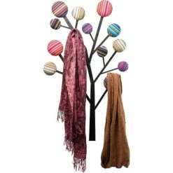 Kare Design Portemanteaux Et Patères Patère 6 Crochets Arbre En Acier Et Coton -Meubles d'appoint Soldes patere 6 crochets arbre en acier et coton 2