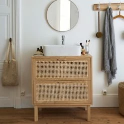 Nouveaux produits -Meubles d'appoint Soldes patere 6 crochets en chene et metal blanc 1000 16 25 209371 4