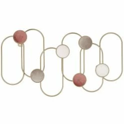 Maisons Du Monde Portemanteaux Et Patères Patère 6 Crochets En Métal Et En Velours Multicolores