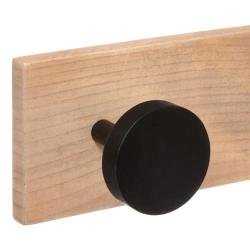 Decoratie Portemanteaux Et Patères Patère Bois 6 Têtes Noir 4 Decoratie Portemanteaux Et Patères Patère Bois 6 Têtes Noir – Image 2