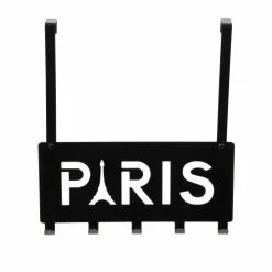 Compactor Portemanteaux Et Patères Patère De Porte Noir L39cm -Meubles d'appoint Soldes patere de porte noir l39cm 1