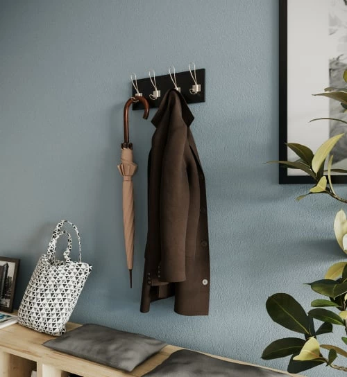 Potiron Paris Portemanteaux Et Patères Patère En Bois Et Métal Noir Et Or 4 Potiron Paris Portemanteaux Et Patères Patère En Bois Et Métal Noir Et Or – Image 2