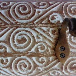 My Bliss Home Portemanteaux Et Patères Patère En Bois Sculpté -Meubles d'appoint Soldes patere en bois sculpte 3