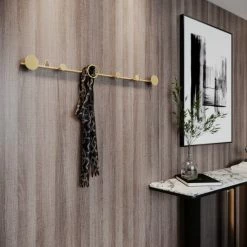 Potiron Paris Portemanteaux Et Patères Patère En Métal Or, 5 Crochets -Meubles d'appoint Soldes patere en metal or 5 crochets 1