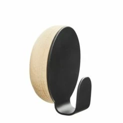 WOUD Portemanteaux Et Patères Patère Noire Et Bois De Chêne