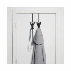 Umbra Portemanteaux Et Patères Patères Haut De Porte Buddy Pvc Noir -Meubles d'appoint Soldes pateres haut de porte buddy pvc noir 2