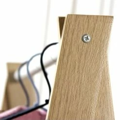 Casâme Valets De Nuits Et Portants Penderie Portant En Bois Avec Tiroir - Blanc -Meubles d'appoint Soldes penderie portant en bois avec tiroir blanc 4