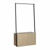 Mob In Valets De Nuits Et Portants Portant Vêtements Avec Placards Effet Bois Clair -Meubles d'appoint Soldes portant vetements avec placards effet bois clair