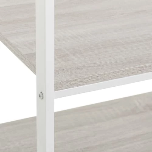 Wadiga Portemanteaux Et Patères Portant Vêtements Bois Et Métal Blanc - 55x45x150cm 4 Wadiga Portemanteaux Et Patères Portant Vêtements Bois Et Métal Blanc - 55x45x150cm – Image 2