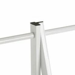 Wadiga Portemanteaux Et Patères Portant Vêtements Bois Et Métal Blanc - 55x45x150cm 7 Wadiga Portemanteaux Et Patères Portant Vêtements Bois Et Métal Blanc - 55x45x150cm -Meubles d'appoint Soldes portant vetements bois et metal blanc 55x45x150cm 2