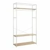 Mob In Valets De Nuits Et Portants Portant Vêtements Bois Et Métal Blanc L110 X H200cm -Meubles d'appoint Soldes portant vetements bois et metal blanc l110 x h200cm