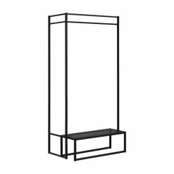 Mob In Valets De Nuits Et Portants Portant Vêtements En Métal Noir -Meubles d'appoint Soldes portant vetements en metal noir 7