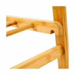 Wadiga Portemanteaux Et Patères Portant Vêtements Pliable En Bois De Pin Avec étagère - 76x46x150cm -Meubles d'appoint Soldes portant vetements pliable en bois de pin avec etagere 76x46x150cm 1