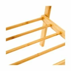 Wadiga Portemanteaux Et Patères Portant Vêtements Pliable En Bois De Pin Avec étagère - 76x46x150cm -Meubles d'appoint Soldes portant vetements pliable en bois de pin avec etagere 76x46x150cm 2