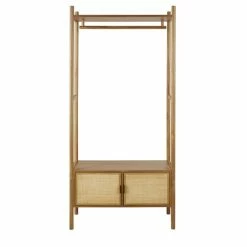 Maisons Du Monde Valets De Nuits Et Portants Portant Vintage 2 Portes Cannage En Rotin