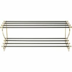 Kare Design Meubles D'entrée Et à Chaussures Porte-chaussures En Acier Et Aluminium 2 étages