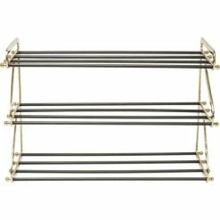 Kare Design Meubles D'entrée Et à Chaussures Porte-chaussures En Acier Et Aluminium 3 étages