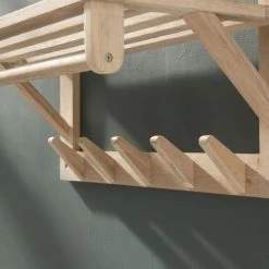 Arne Lykke Portemanteaux Et Patères Porte-manteau Mural 5 Crochets Bois Clair -Meubles d'appoint Soldes porte manteau mural 5 crochets bois clair 3