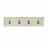 MOYCOR Portemanteaux Et Patères Porte-manteau Mural En Bois Blanc L85 -Meubles d'appoint Soldes porte manteau mural en bois blanc l85