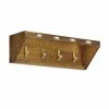 MOYCOR Portemanteaux Et Patères Porte-manteau Mural En Bois Marron L70 -Meubles d'appoint Soldes porte manteau mural en bois marron l70