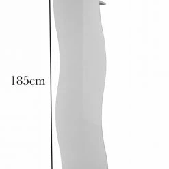 Dmora Meubles D'entrée Et à Chaussures Porte-Manteau Ondulé Vertical Effet Bois Blanc Brillant -Meubles d'appoint Soldes porte manteau ondule vertical effet bois blanc brillant 2