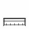Woood Portemanteaux Et Patères Porte-manteaux 5 Crochets En Métal Noir -Meubles d'appoint Soldes porte manteaux 5 crochets en metal noir