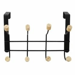 The Home Deco Factory Portemanteaux Et Patères Porte-manteaux à Suspendre Noir -Meubles d'appoint Soldes porte manteaux a suspendre noir 2