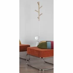 Zuiver Portemanteaux Et Patères Porte-manteaux Bois Et Blanc -Meubles d'appoint Soldes porte manteaux bois et blanc 2