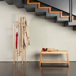 Woodman Portemanteaux Et Patères Porte-manteaux Design Bois Massif Bois Massif -Meubles d'appoint Soldes porte manteaux design bois massif bois massif 3