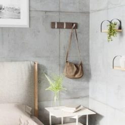 Umbra Portemanteaux Et Patères Porte Manteaux Flip 3 Hook Bois Gris -Meubles d'appoint Soldes porte manteaux flip 3 hook bois gris 3