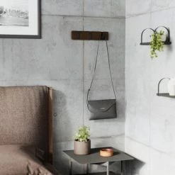 Umbra Portemanteaux Et Patères Porte Manteaux Flip 3 Hook Bois Marron -Meubles d'appoint Soldes porte manteaux flip 3 hook bois marron 3