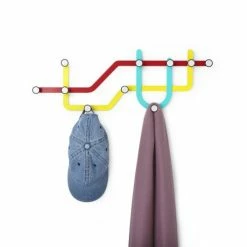 Umbra Portemanteaux Et Patères Porte Manteaux Métro Métal Multicolore -Meubles d'appoint Soldes porte manteaux metro metal multicolore 3