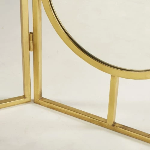 Maisons Du Monde Valets De Nuits Et Portants Porte-serviettes En Métal Doré Avec Miroir 5 Maisons Du Monde Valets De Nuits Et Portants Porte-serviettes En Métal Doré Avec Miroir – Image 3