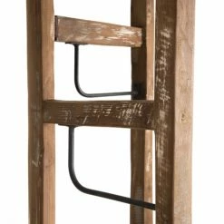 MACABANE Portemanteaux Et Patères Portemanteau 3 Ventaux En Teck Recyclé Et Métal -Meubles d'appoint Soldes portemanteau 3 ventaux en teck recycle et metal 4