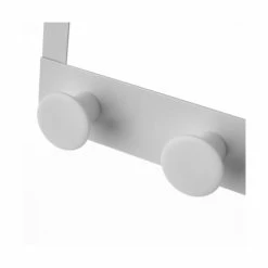 Wadiga Portemanteaux Et Patères Portemanteau De Porte 3 Crochets En Métal Et ABS Blanc 30x8,5x20cm -Meubles d'appoint Soldes portemanteau de porte 3 crochets en metal et abs blanc 30x8 5x20cm 1