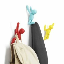 Umbra Portemanteaux Et Patères Portemanteau Mural Bonhomme, Lot De 3, Multicolores -Meubles d'appoint Soldes portemanteau mural bonhomme lot de 3 multicolores 4