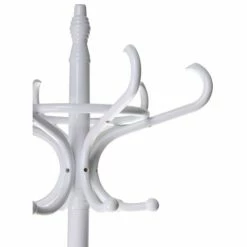 Wadiga Portemanteaux Et Patères Portemanteau Perroquet En Bois Blanc H184cm -Meubles d'appoint Soldes portemanteau perroquet en bois blanc h184cm 2