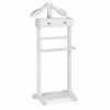MOYCOR Valets De Nuits Et Portants Valet De Chambre En Bois Blanc -Meubles d'appoint Soldes valet de chambre en bois blanc