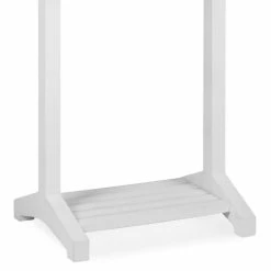 MOYCOR Valets De Nuits Et Portants Valet De Chambre En Bois Blanc -Meubles d'appoint Soldes valet de chambre en bois blanc 3